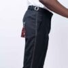 Black Beltless Tuxedo Pants