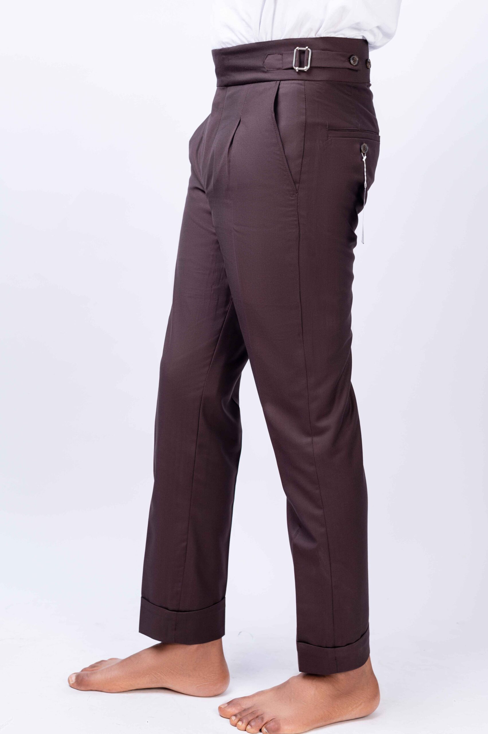 Brown High-waist Pants - Image 2
