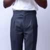 Grey High-waist & Tuxedo Pants