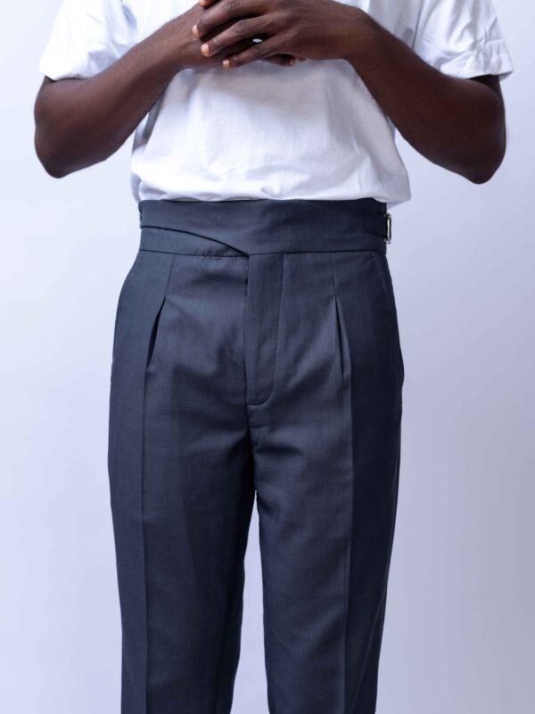 Grey High-waist & Tuxedo Pants