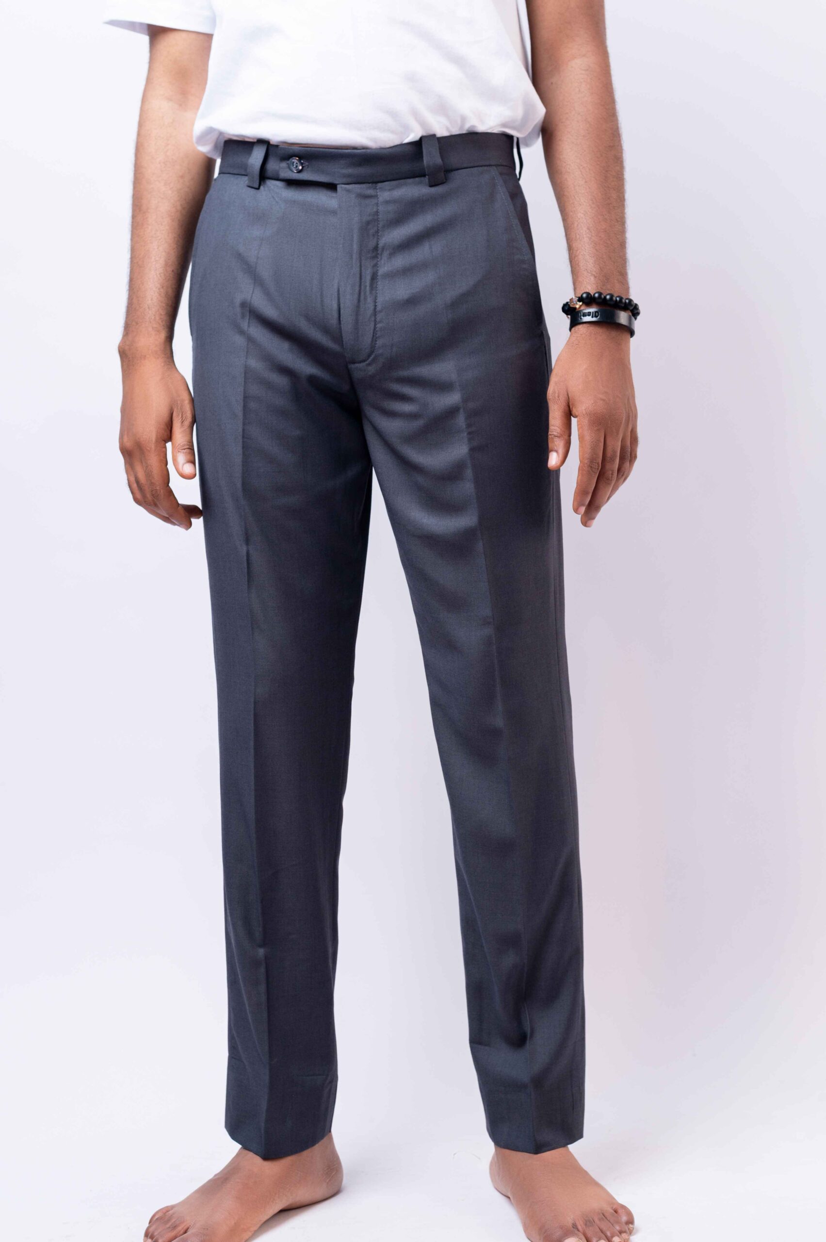 Grey Pants with Belt Loop