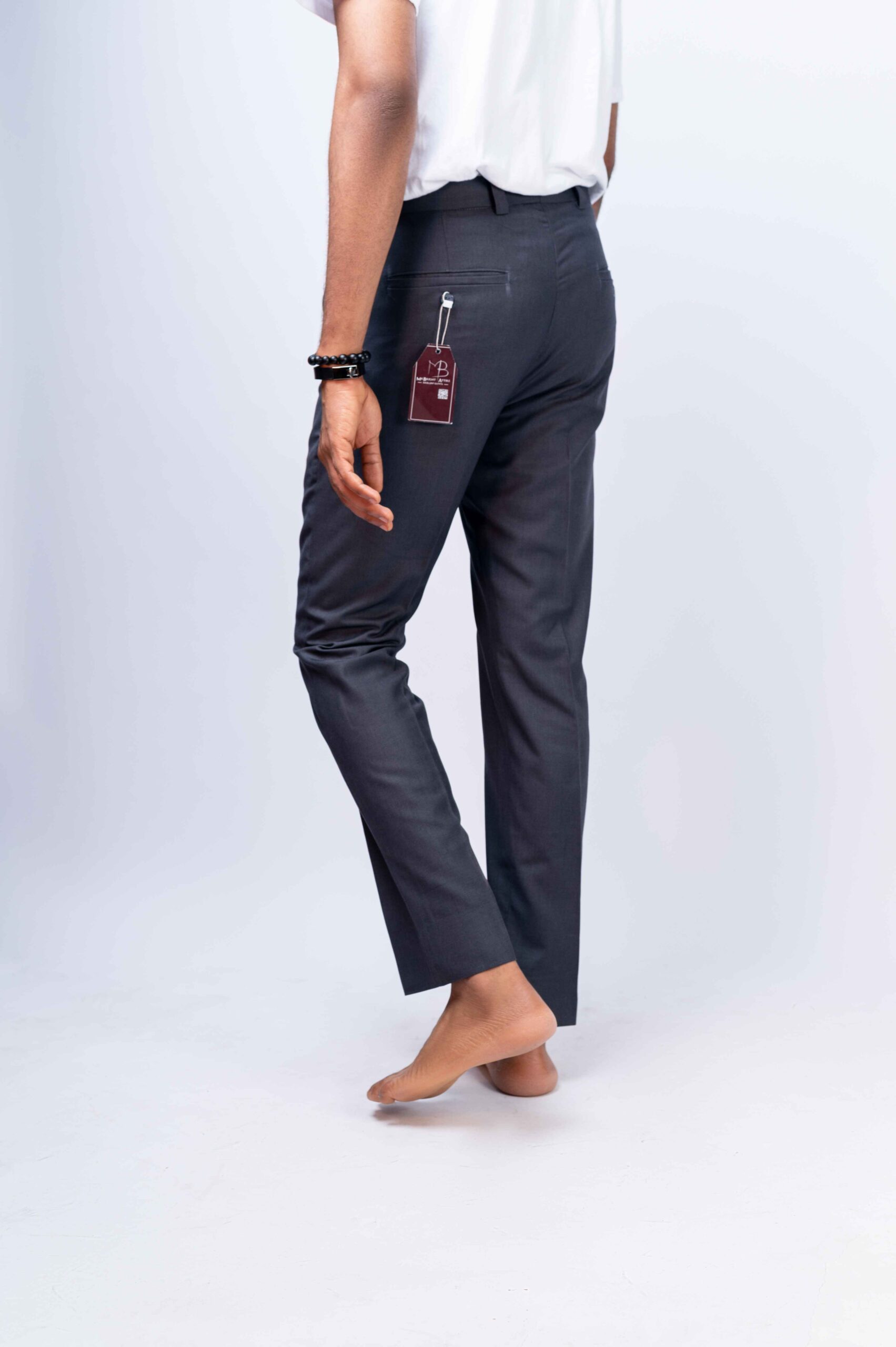 Grey Pants with Belt Loop