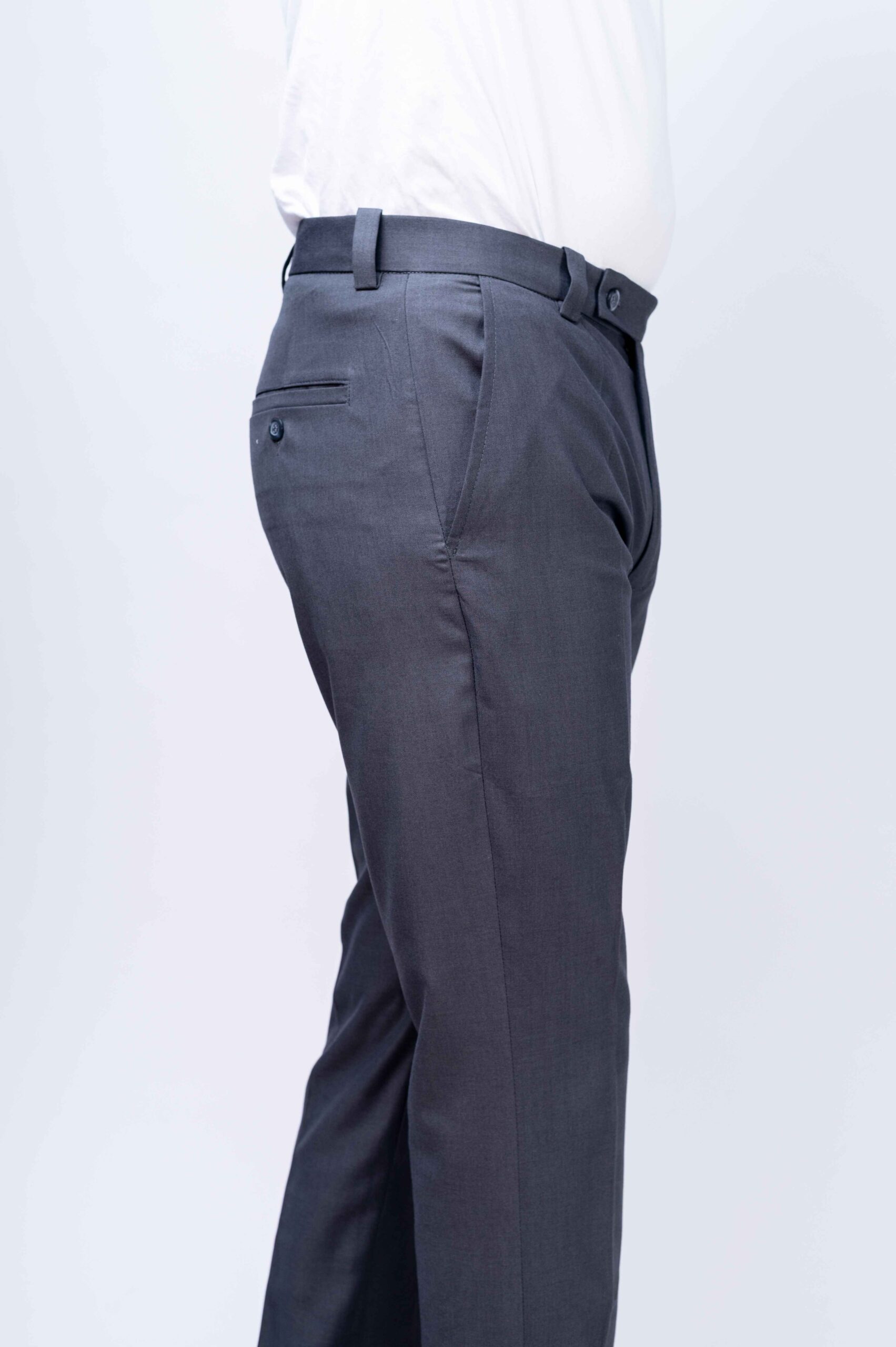 Grey Pants with Belt Loop