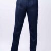 Navy-blue High-waist & Tuxedo Pants