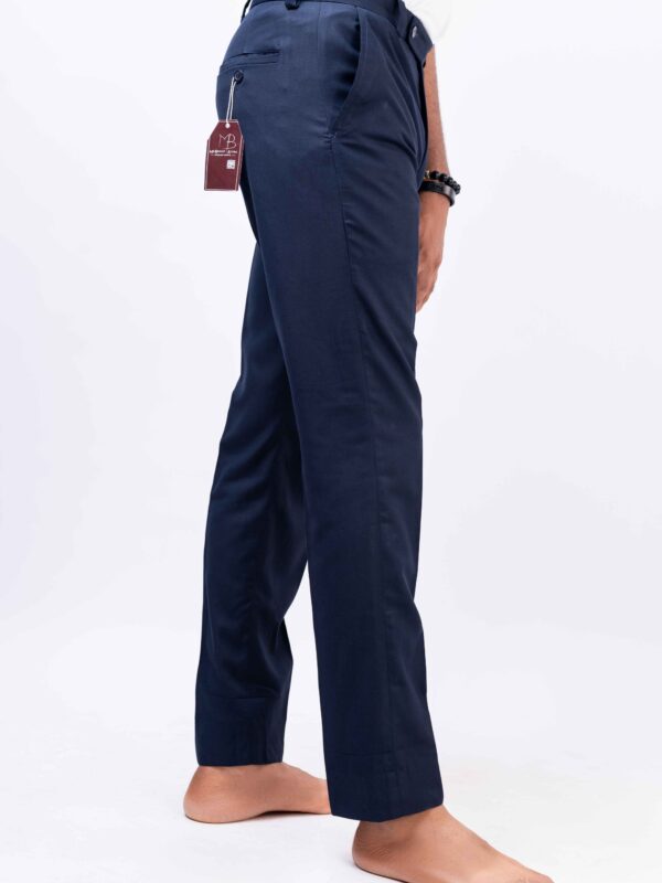 Navy-blue Pants with Belt Loop 1