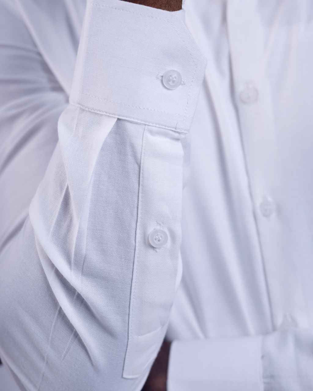White Band Collar Shirt 2