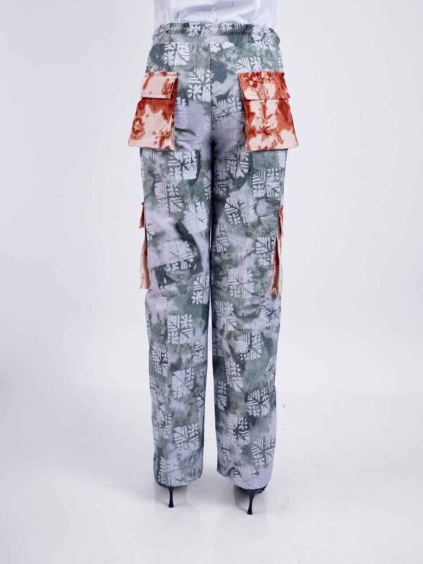 adire pants green