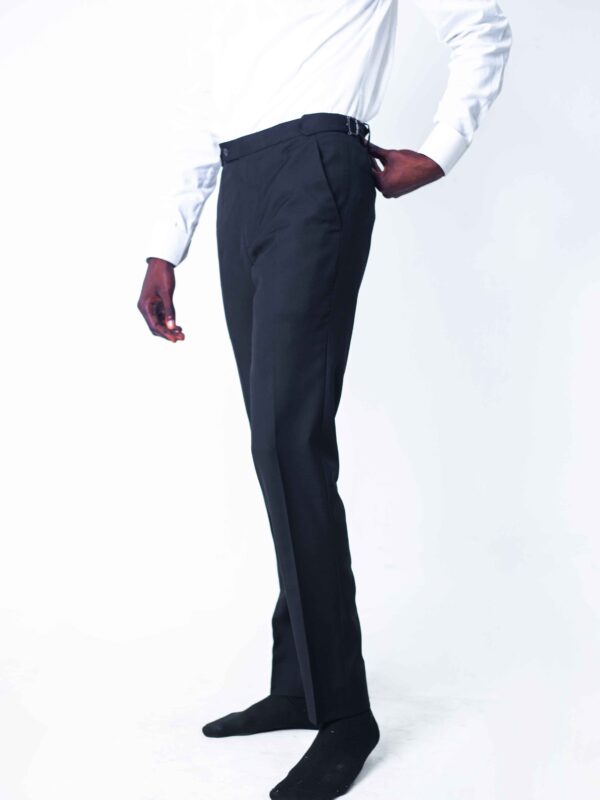 Black belt strap pant