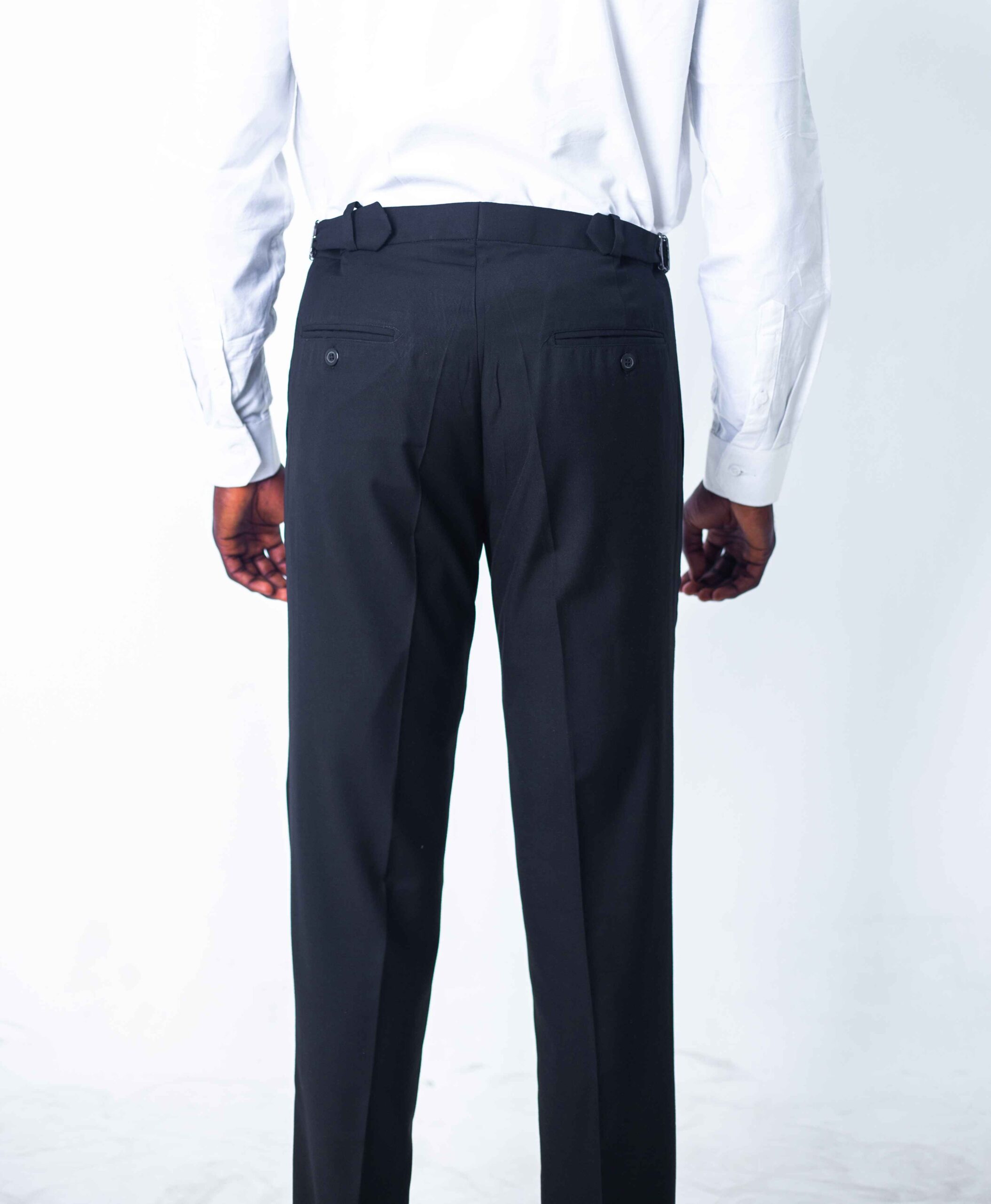 Black belt strap pant