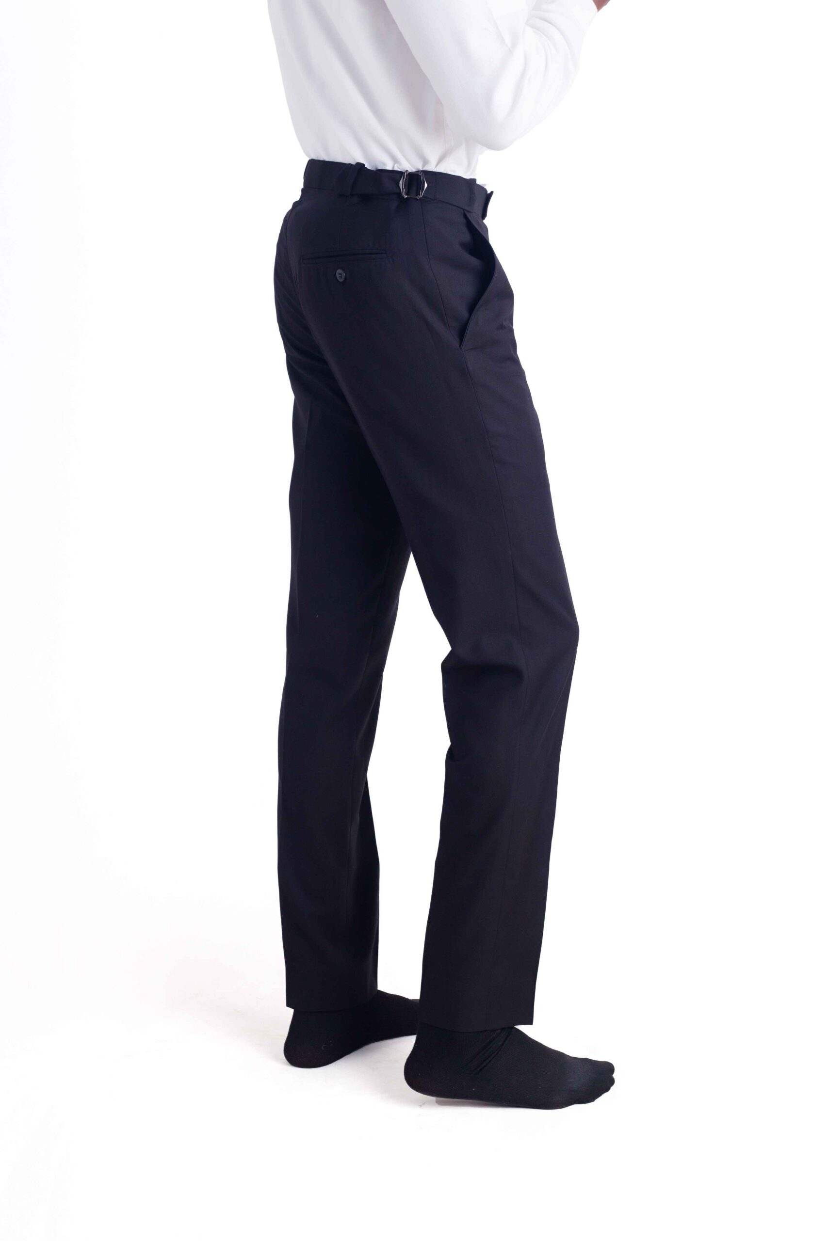 Black belt strap pant
