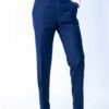 Navy-blue belt strap pant