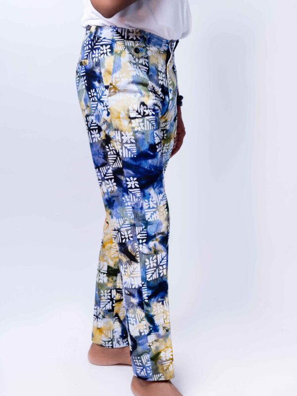 Royal-blue Batik Pants