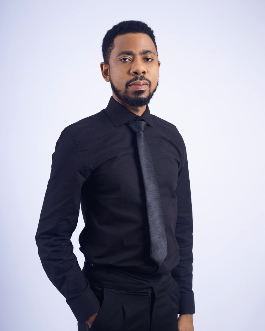 Black Classic Collar Dress Shirt