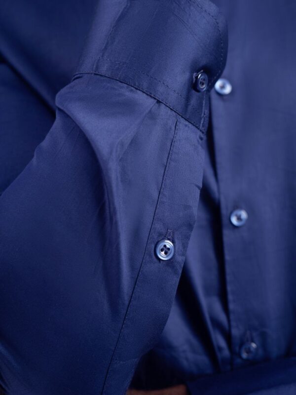 Navy blue bishop collar