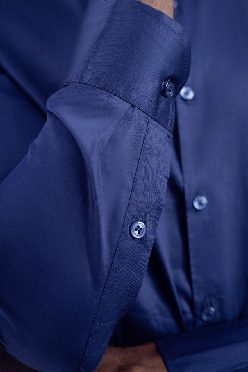 Navy blue bishop collar