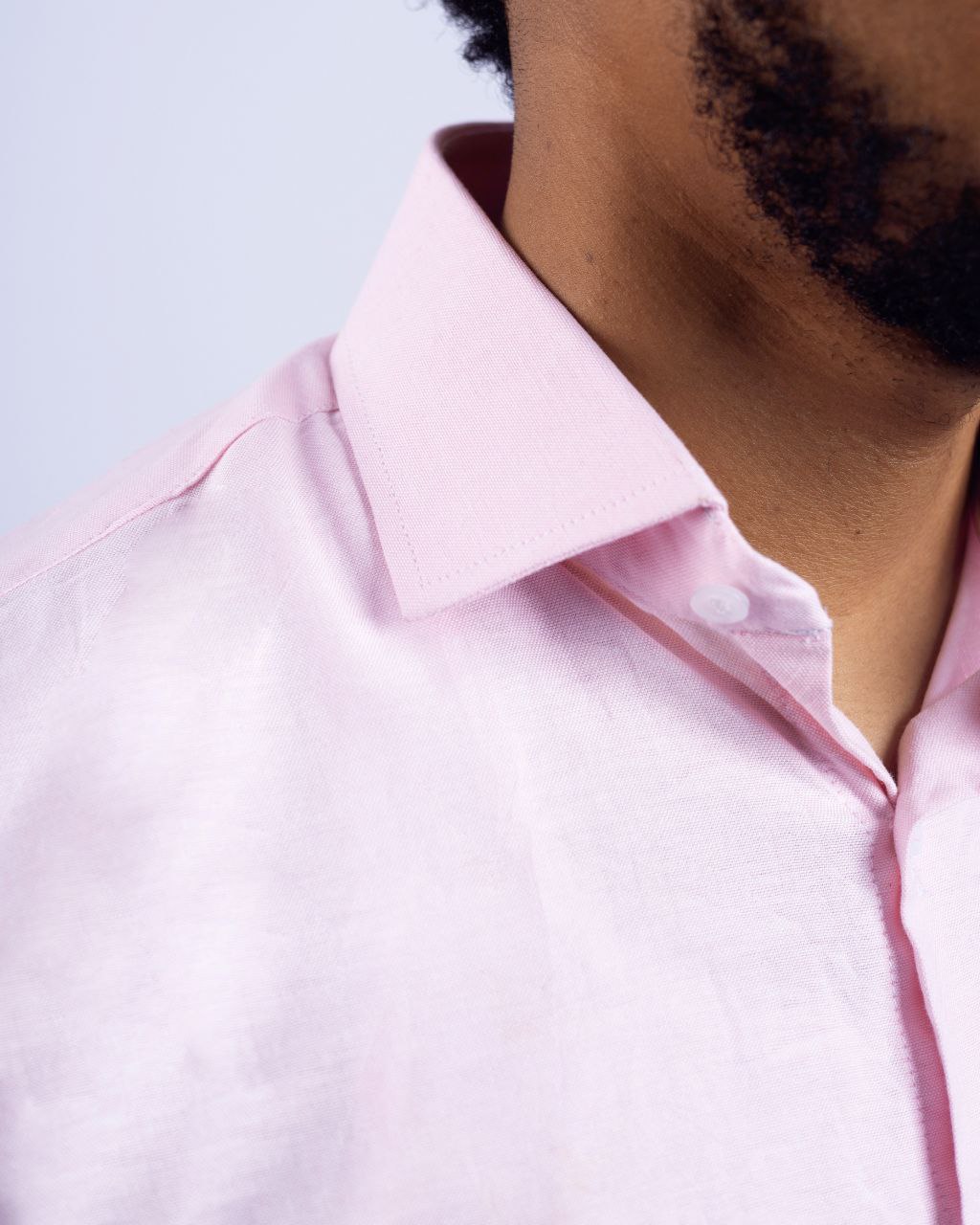 Pink Classic Collar Dress Shirt