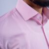 Pink Pinstripes Classic Collar Dress Shirt