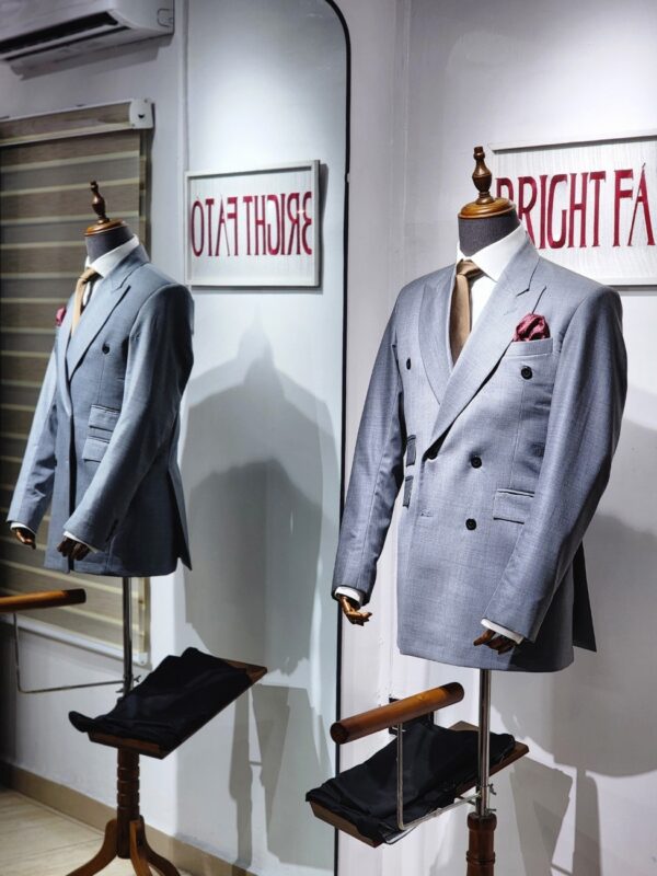 Double Breasted Irish Suit - Grey
